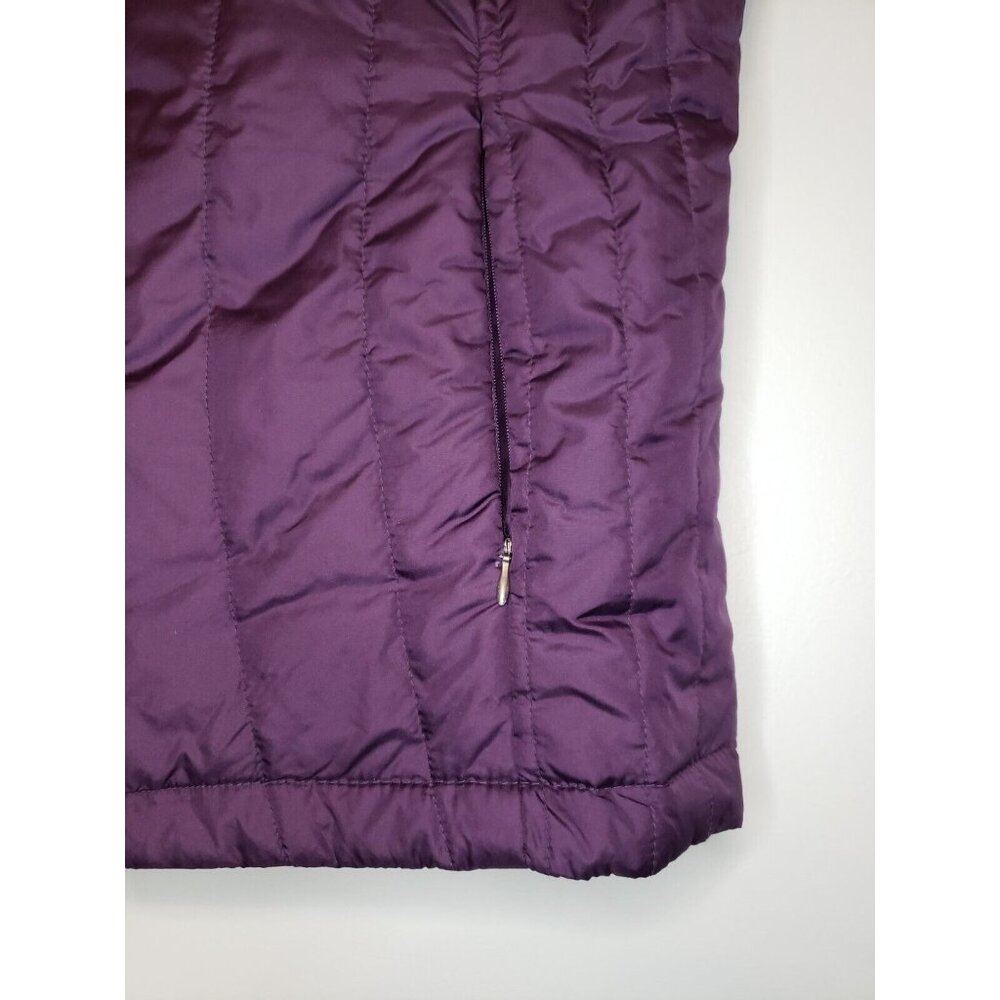 Anthony Richards Women's Sz L Purple Full Zip Puffer Vest Pockets Sleeveless - Picture 3 of 5